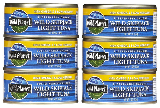 Wild-Planet-Wild-Skipjack-Light-Tuna,-latas-de-5-onzas-(paquete-de---390