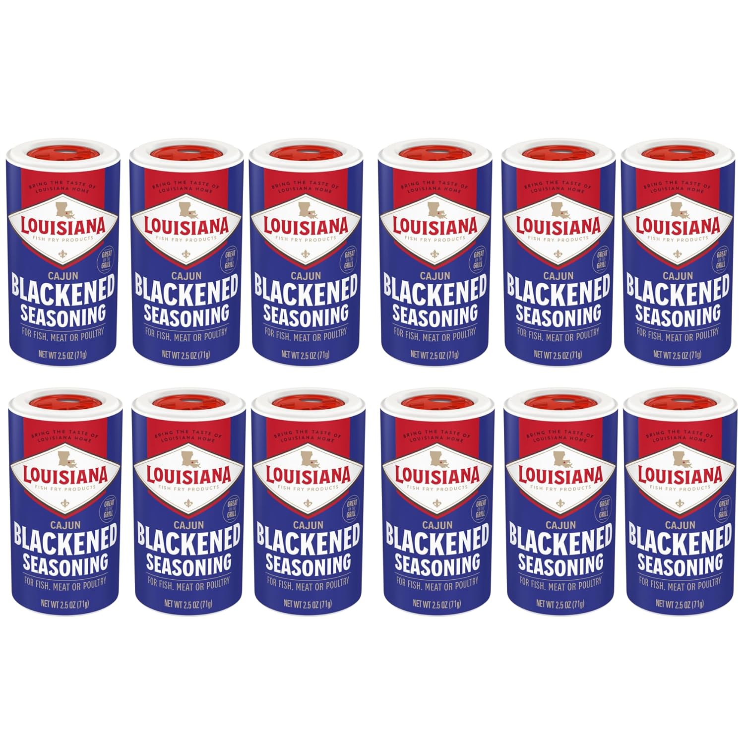 Louisiana-Fish-Fry---Condimento-ennegrecido-(paquete-de-12)-sabor-pimentón,-134
