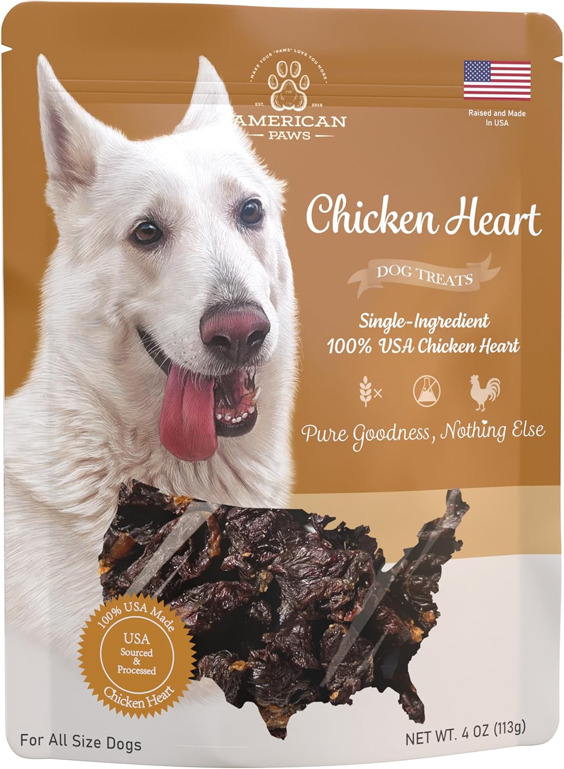 Dehydrated-Chicken-Hearts-Dog-Treats,-Only-One-Ingredient,-278