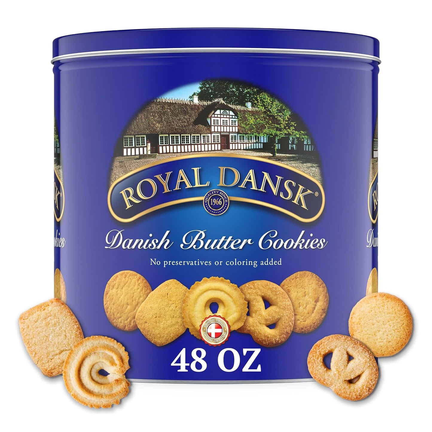 Royal-Dansk-Danish-Butter-Cookies,-48oz-Exclusive-Tin,-Traditional-Assortment,-Made--with-Real-Butter,-for-2246