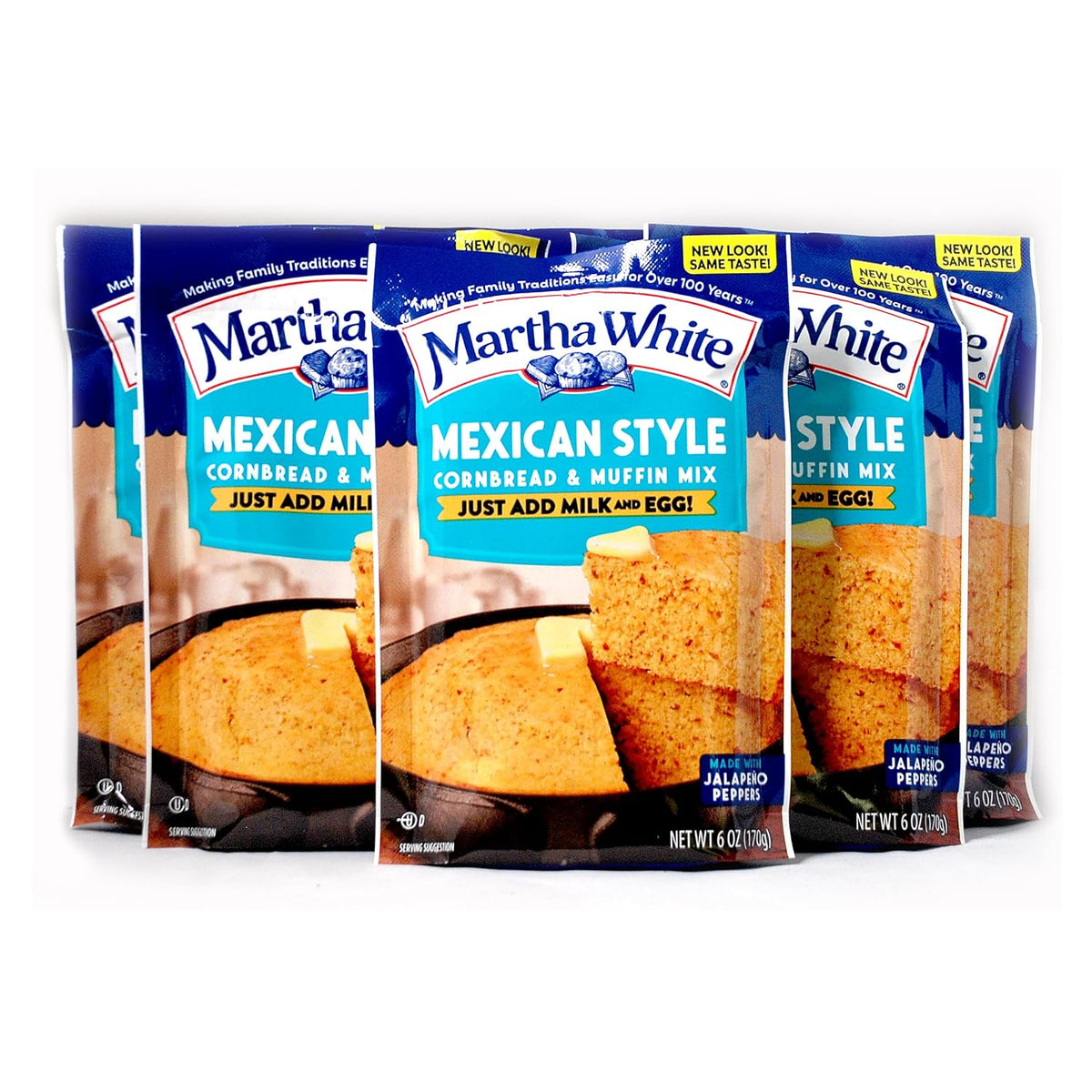 Martha-White-Mexican-Style-Cornbread-Mix,-6-Oz-Bag,-Pack-115
