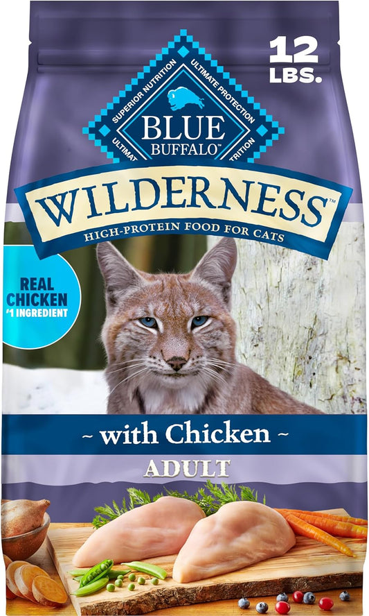 Blue-Buffalo-Wilderness-with-Chicken-Natural-High-Protein-Grain-Free-Dry-Food-for-Adult-Cats,-2007