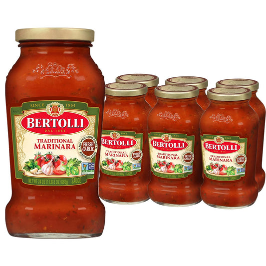 Bertolli-Traditional-Marinara-Sauce,-Spaghetti-Tomato-Pasta-Sauce,-24-oz-(Pack-of-69