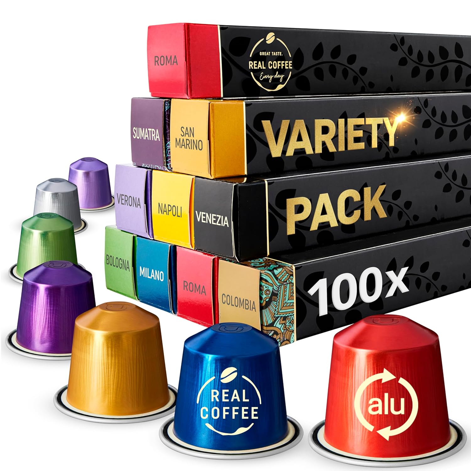 Mixed-Variety-Pack-for-Nespresso-|-100-Test-Winning-Aluminum-Capsules-|-9-3107
