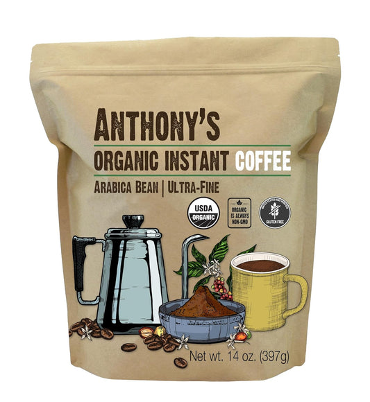 Anthony's-Organic-Coffee---Café-instantáneo-orgánico-de-14-oz,-molienda-sin3484