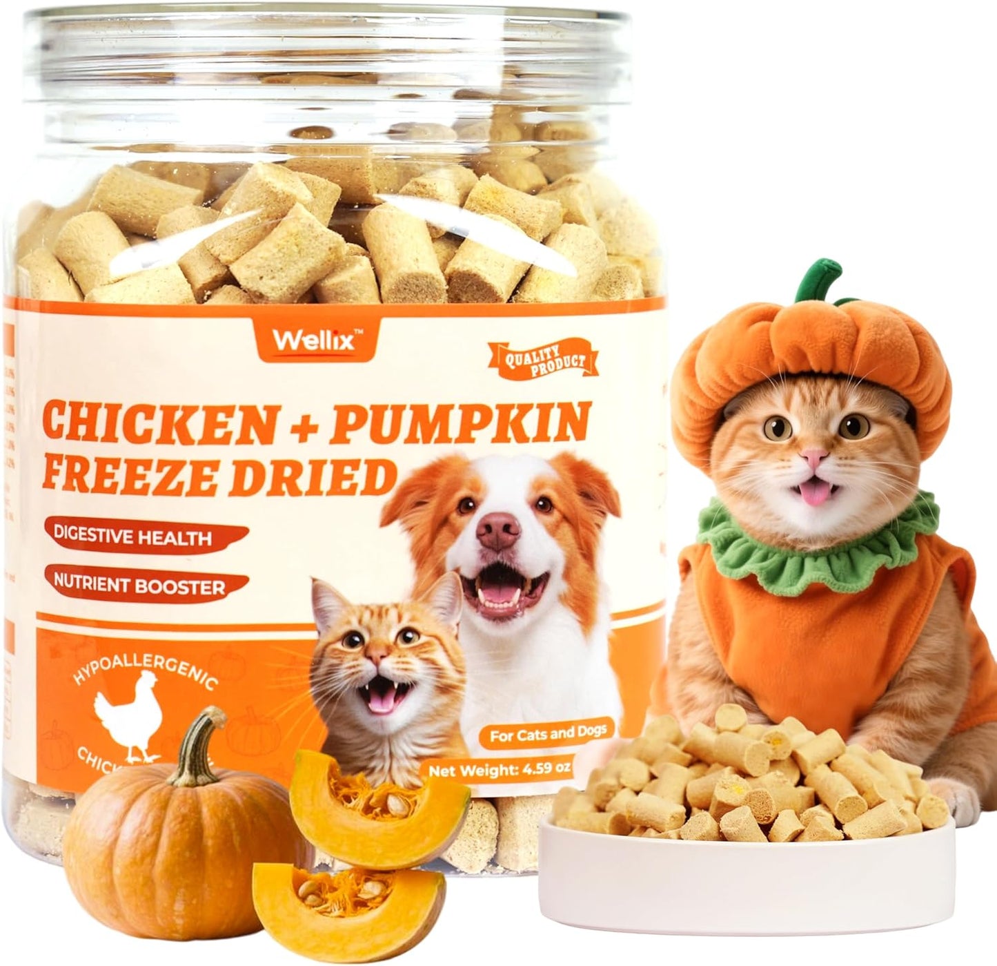 Wellix-Chicken-&-Pumpkin-Raw-Treat-–-Freeze-Dried-Chicken-Snacks,-Pet-Food-981