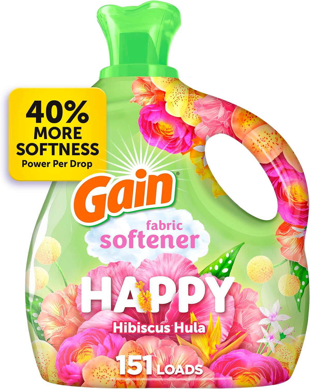 Gain-Liquid-Fabric-Softener-(Fabric-Conditioner),-Happy,-101-fl-oz,-3802