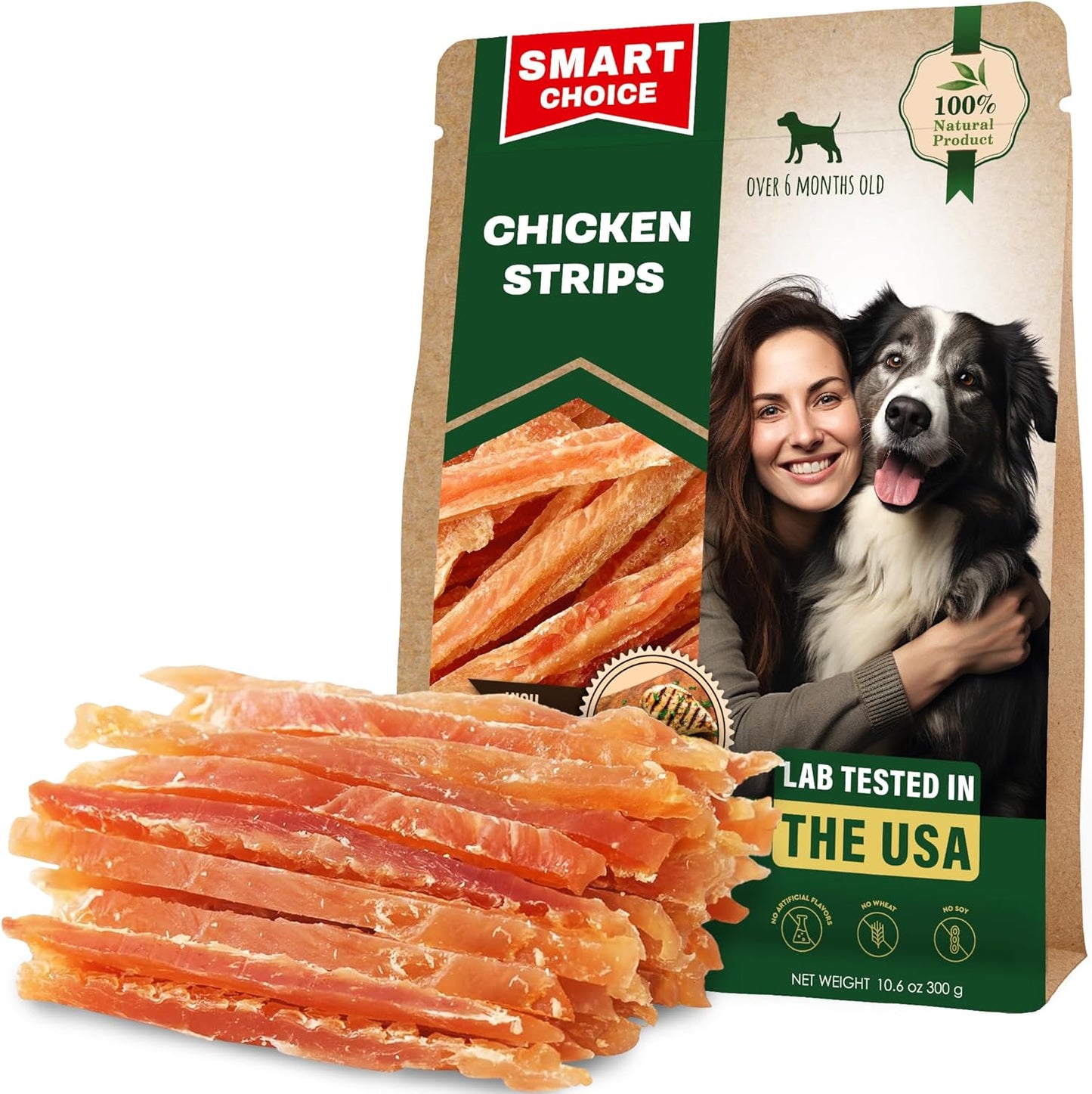 Dog-Treats-Chicken-Jerky-Strips-10.6-oz---Human-Grade-Meat---2364