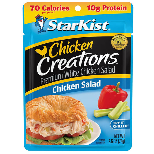 StarKist-Chicken-Creations-Chicken-Salad,-2.6oz-Pouch,-1-Pack-|-10g-Protein-Per-Serving,-776