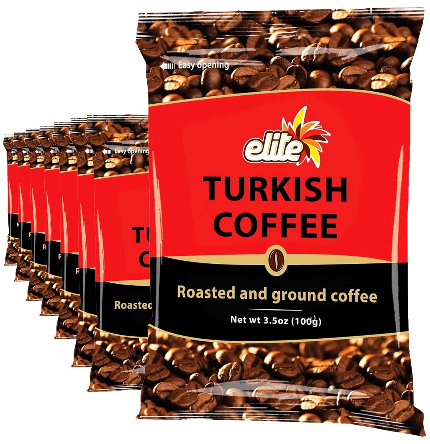 Elite-Turkish-Ground-Roasted-Coffee-Bag,-3.5000-ounces-(Pack-of-8)-------1693