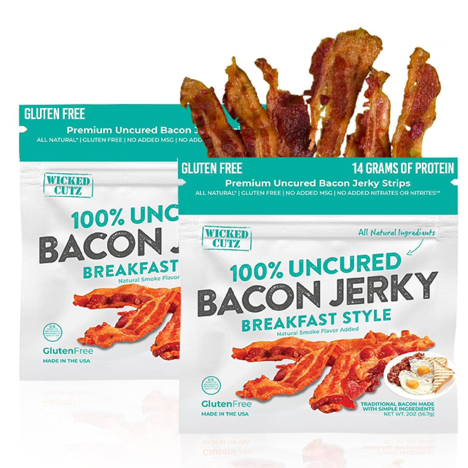 Wicked-Cutz-Breakfast-Style-Bacon-Jerky,-14g-Protein,-2-Bags-|--Fully-Cooked-Bacon-Tender-865