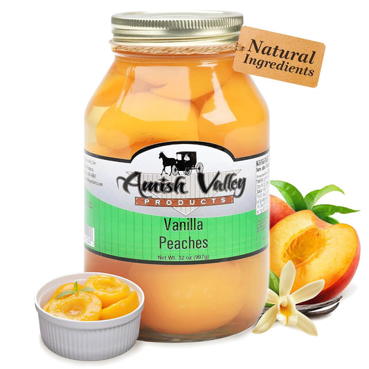 Amish-Valley-Products-Old-Fashioned-VANILLA-Peaches-Halves-Canned-Jarred-Peach-in-32-4