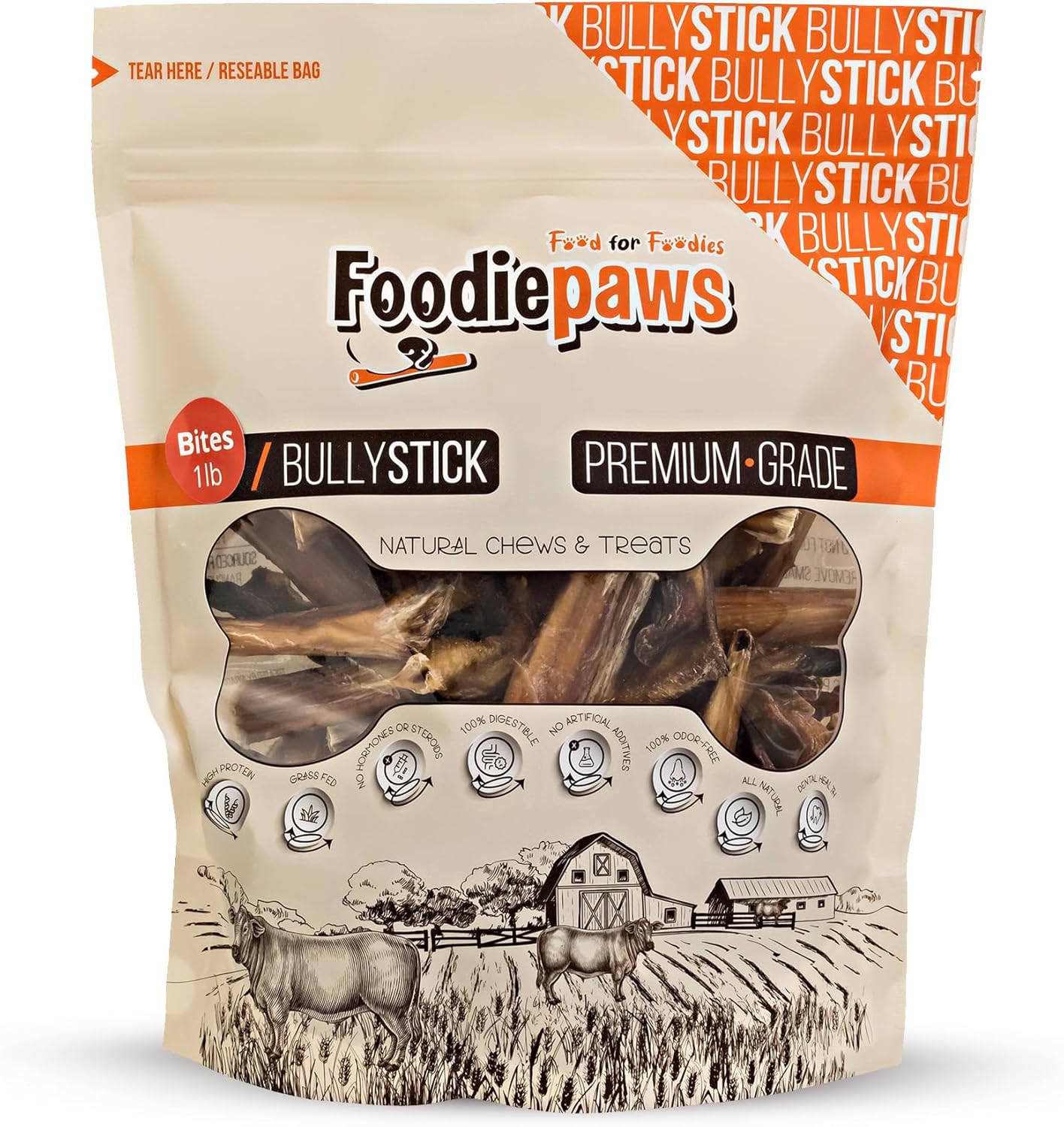 Foodie-Paws-Bully-Sticks-Bites,-1-lb-–-356