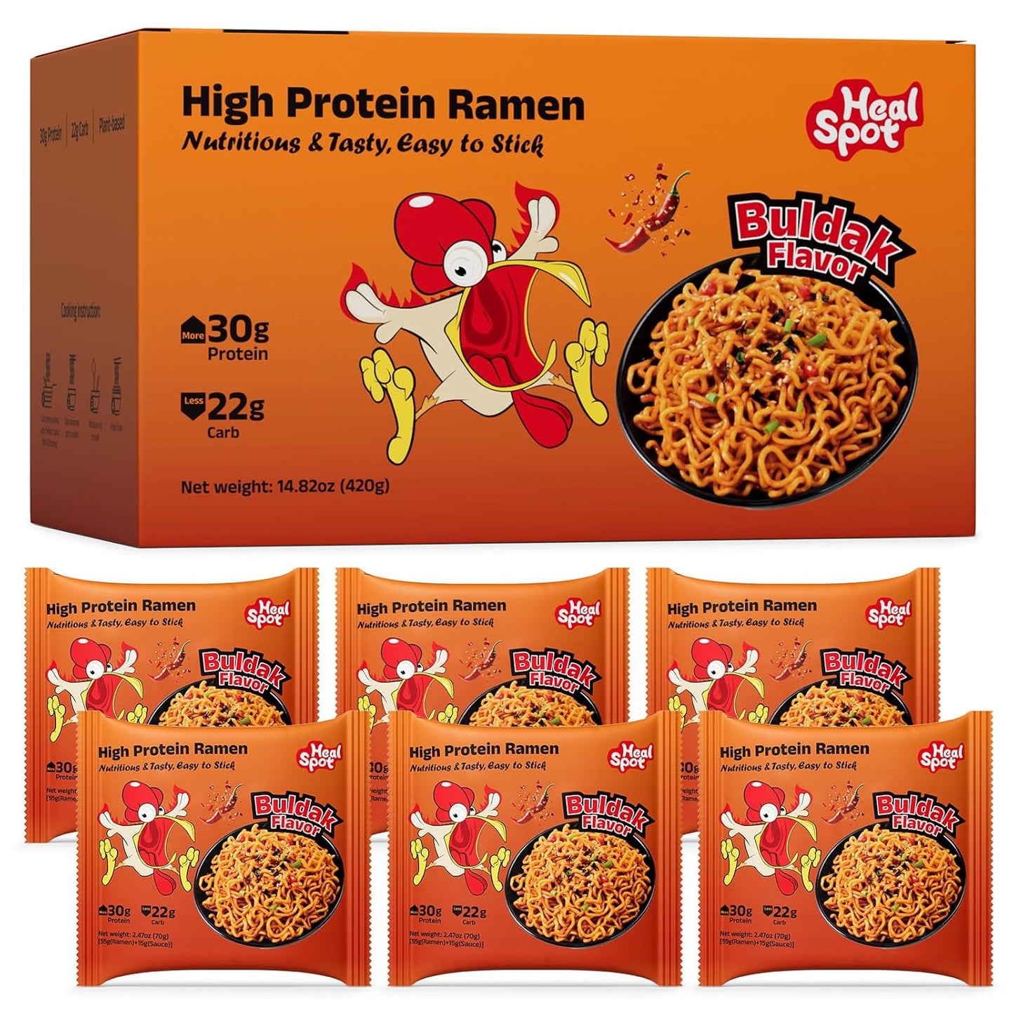 Healspot-Fideos-Buldak-picantes-con-alto-contenido-de-proteínas,-ramen--lanzado-532