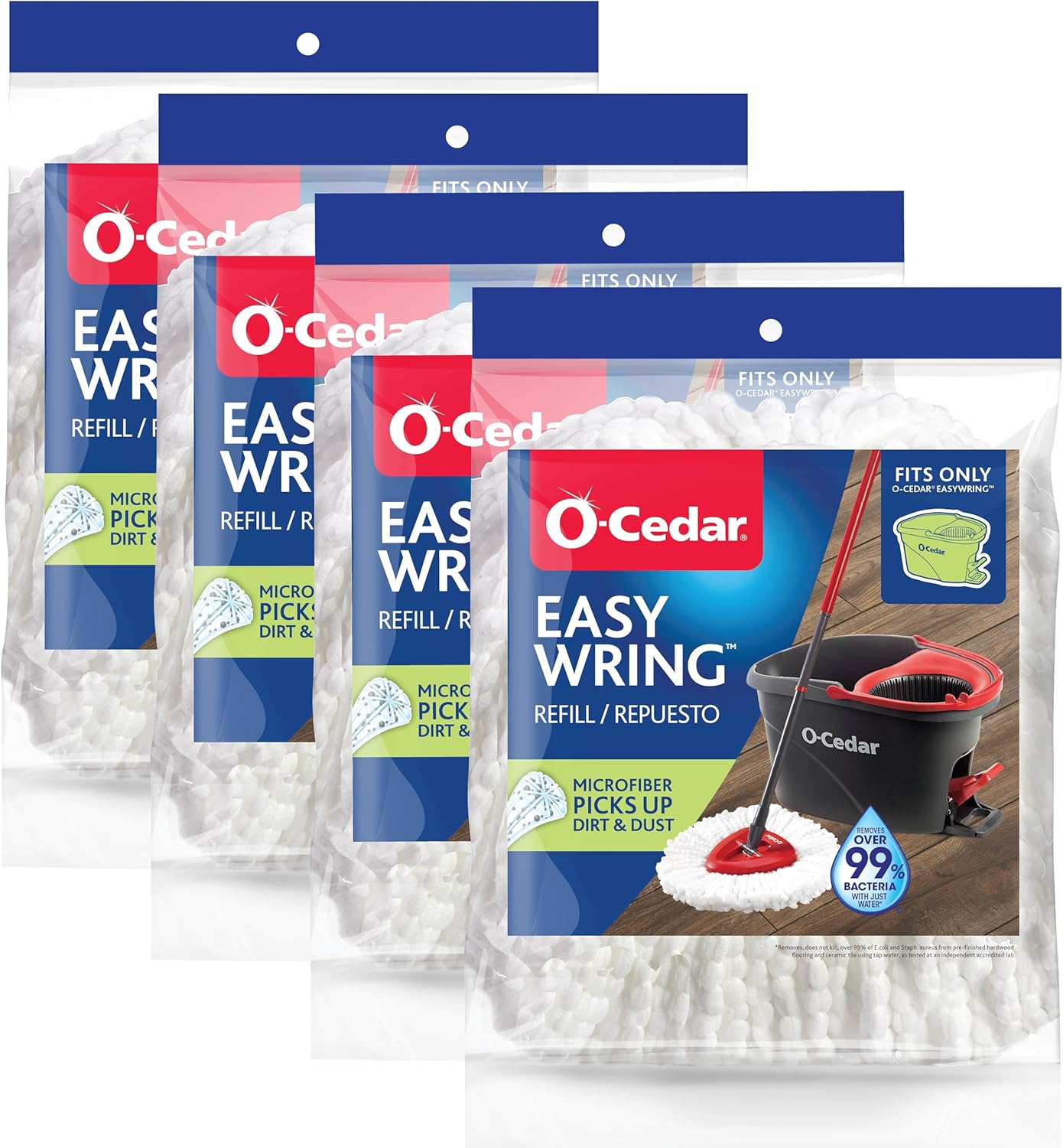 O-Cedar-EasyWring-Spin-Mop-Microfiber-Refill-(Pack-of-4)-------------1025