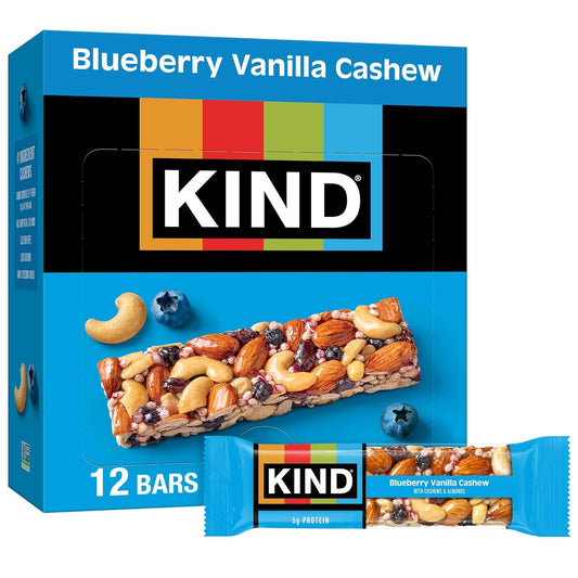 KIND-Healthy-Snacks-Bars,-Blueberry-Vanilla-Cashew,-Gluten-Free,-5g-Protein,--12-Count---1834