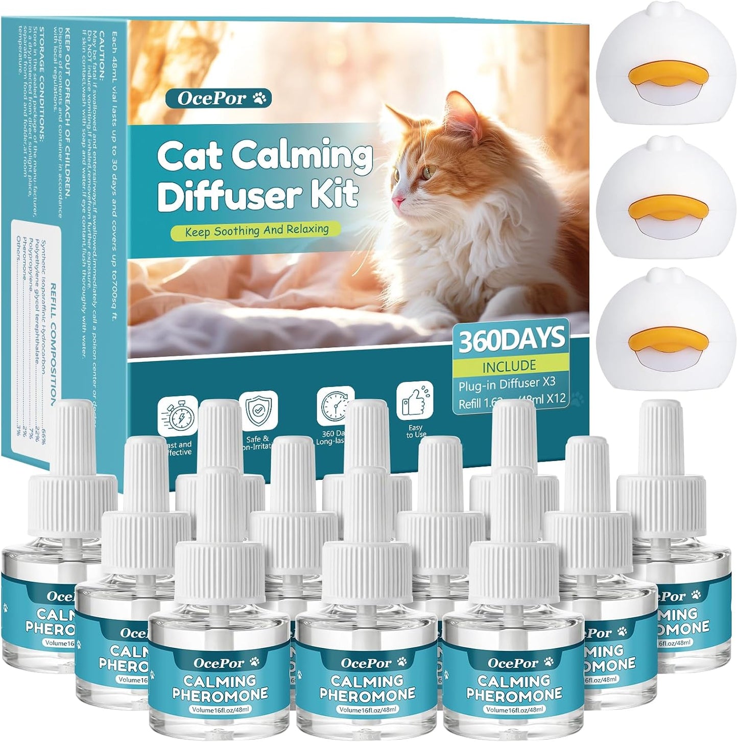 Multi-Cat-Calming-Diffuser-12-Refill-Solutions,-3-Plugs--Cat-Pheromones-Calming-Diffuser-825