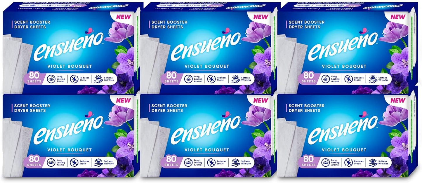 Ensueño--Fabric-Softener-Dryer-Sheets,-Scent-Booster,-Violet,-80-Count-732