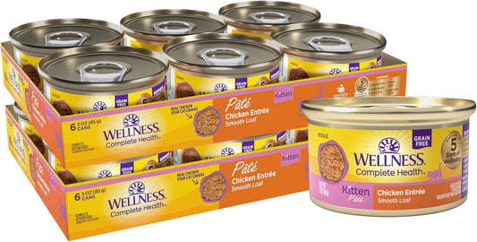 Wellness-Complete-Health-Pate-Kitten-Canned-Wet-Cat-Food,-Natural,-Protein-Rich,-Grain-723