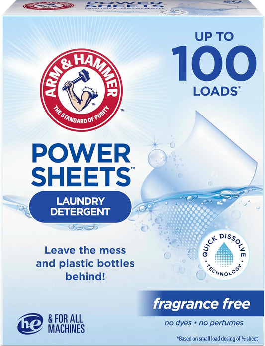 ARM-&-HAMMER-Power-Sheets-Laundry-Detergent,-Fragrance-Free,-Dermatologist-4071