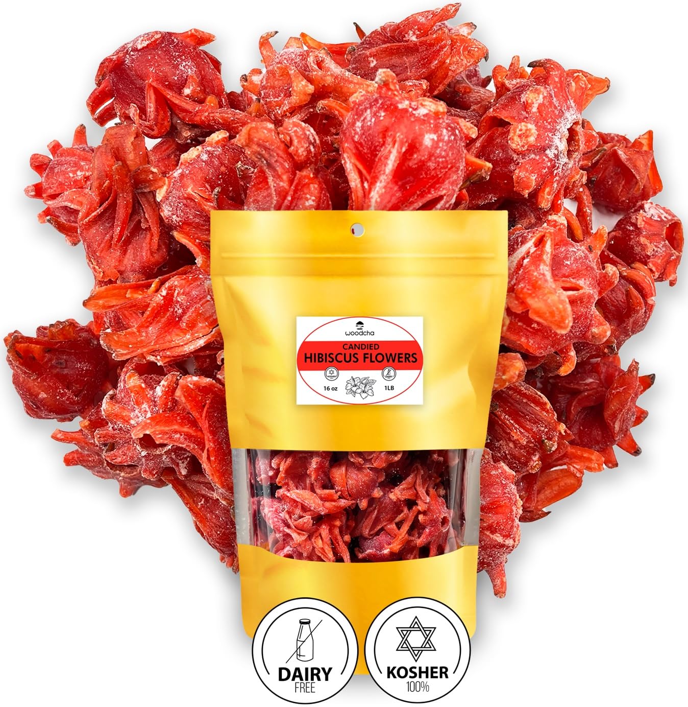 WOODCHA-Candied-Hibiscus,-Dried-Edible-Flowers,-Edible-Hibiscus-Flowers-Cake-Decorations,-Hibiscus-Dehydrated---625