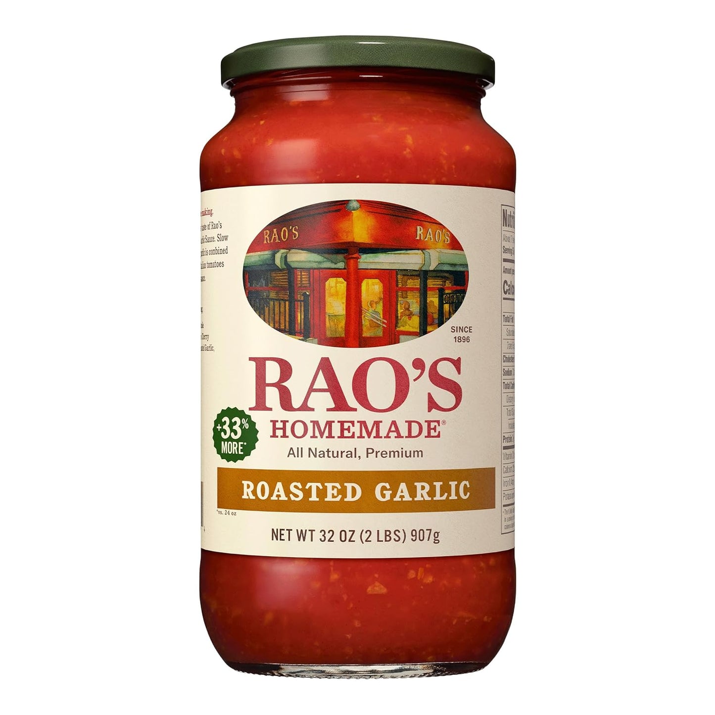 Rao's-Homemade-All-Natural-Roasted-Garlic-Sauce,-32-Ounce-(Pack-of-6)-127