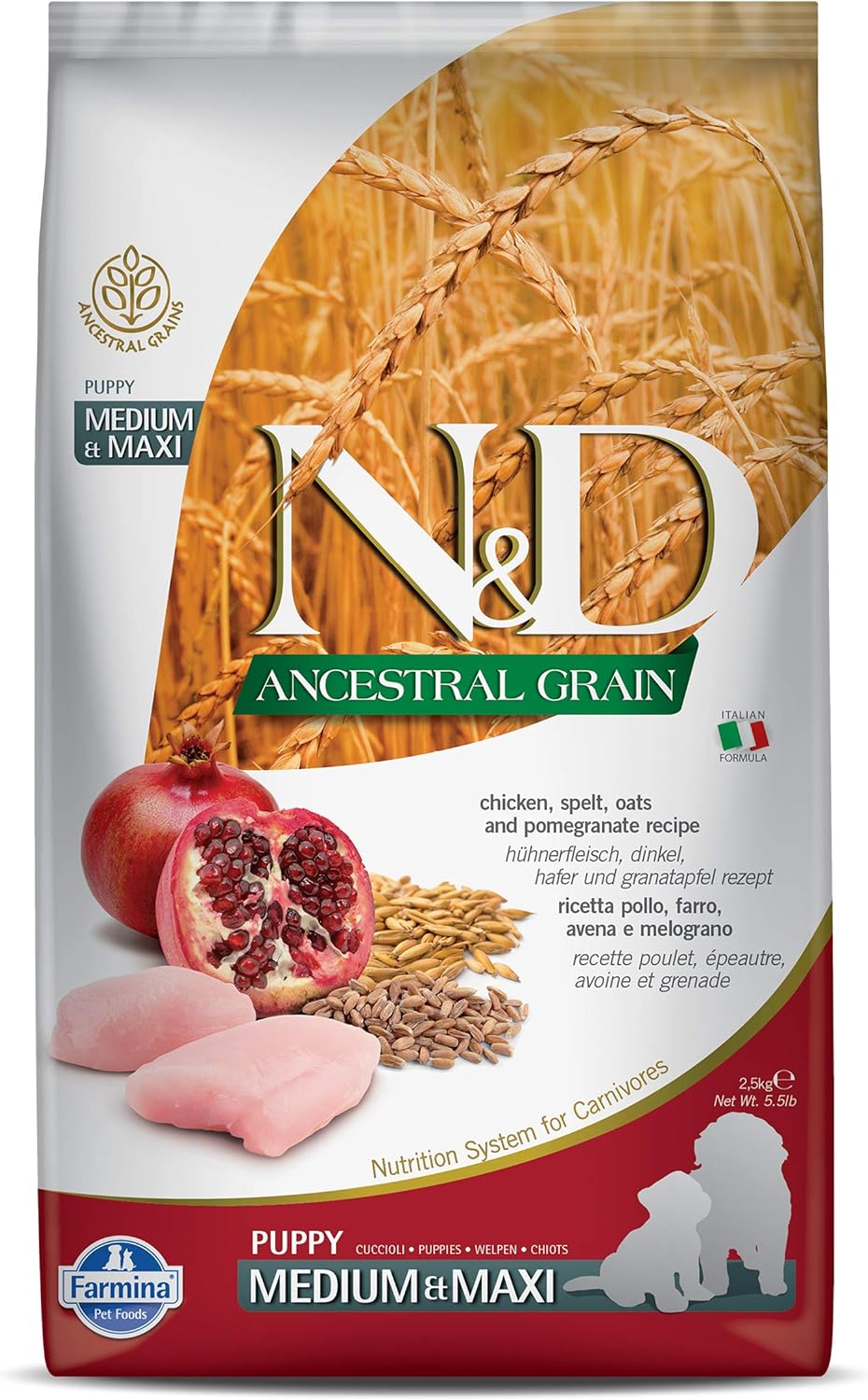 Farmina-Natural-And-Delicious-Chicken/Ancestral-Low-Grain-Puppy-Formula-Dry-Dog-Food-5.5-Lbs-763