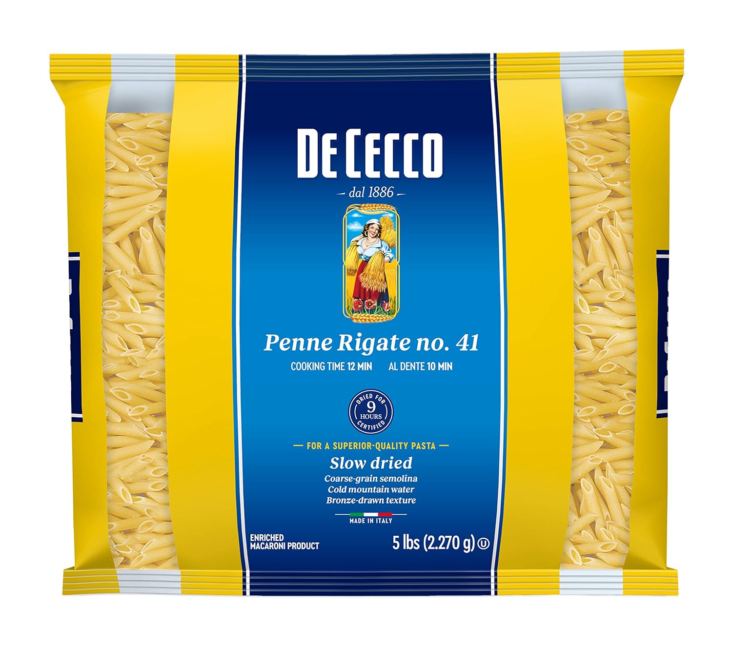 De-Cecco-Semolina-Pasta,-Penne-Rigate-No.41,-5-73