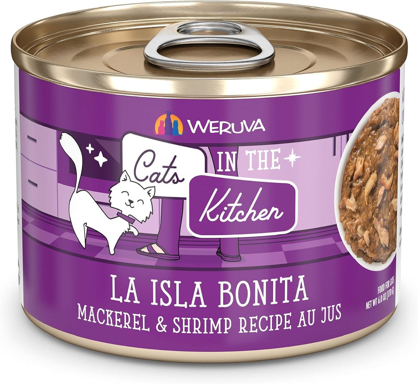 Weruva-Cats-in-The-Kitchen,-La-Isla-Bonita-with-Mackerel-&-Au-Cat-6oz391