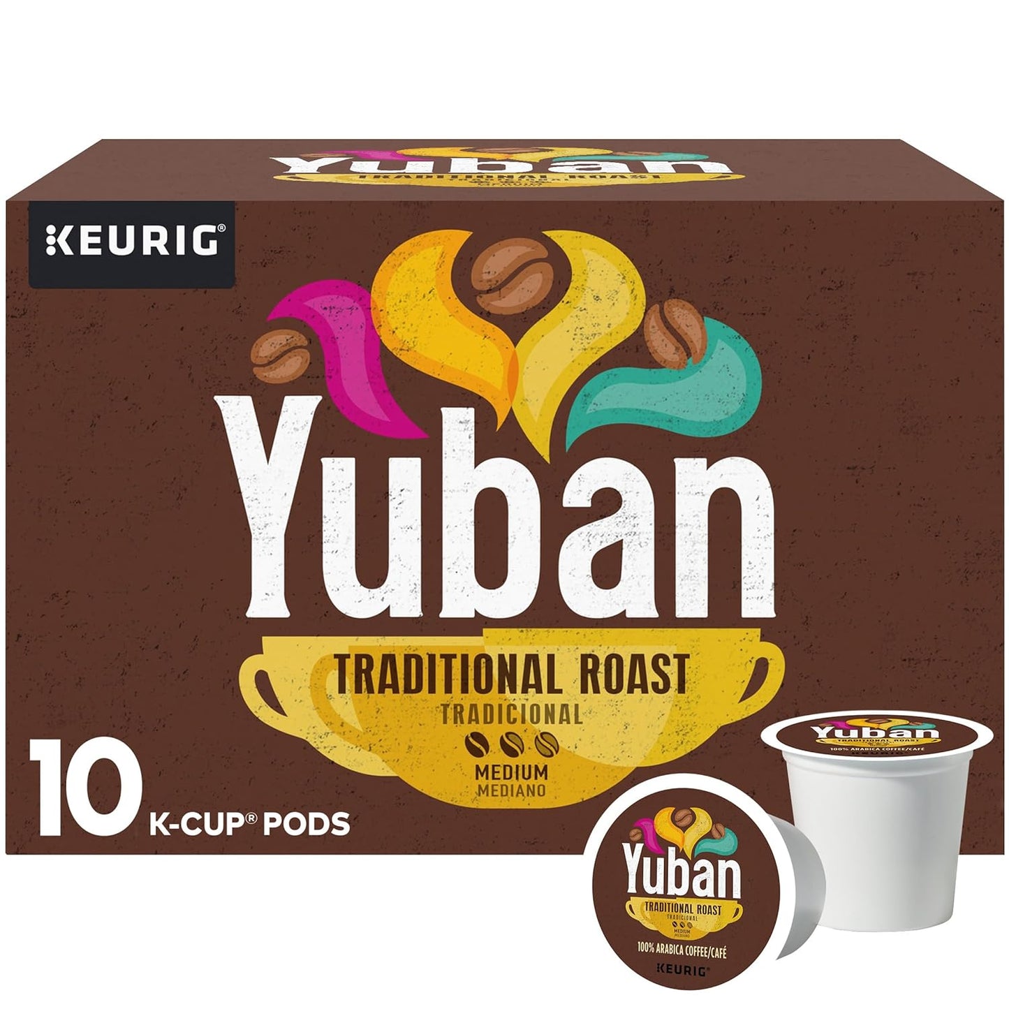 Yuban-Traditional-Roast-Medium-Roast-K-Cup-Coffee-Pods,-10-ct-Box-----2311