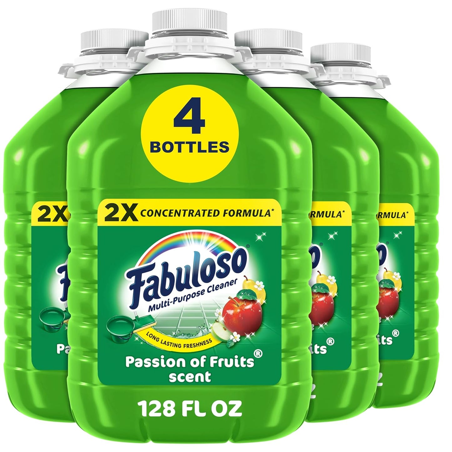 Fabuloso-2X-Multi-Purpose-Cleaner,-No-Rinse-Floor-Cleaner,-Long-Lasting-Freshness,-Passion-of-Fruits-Scent,-128-1232