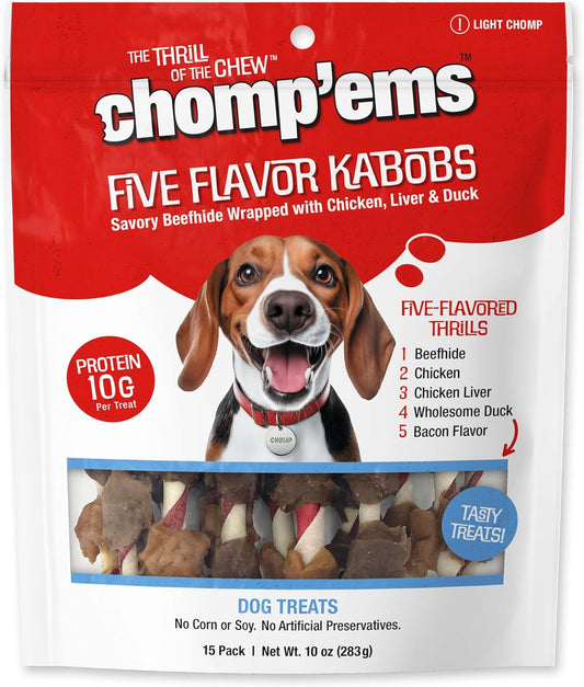 CHOMP-'EMS-Five-Flavor-Kabobs-Dog-Treats---Beefhide-Chewstick---Protein-1508