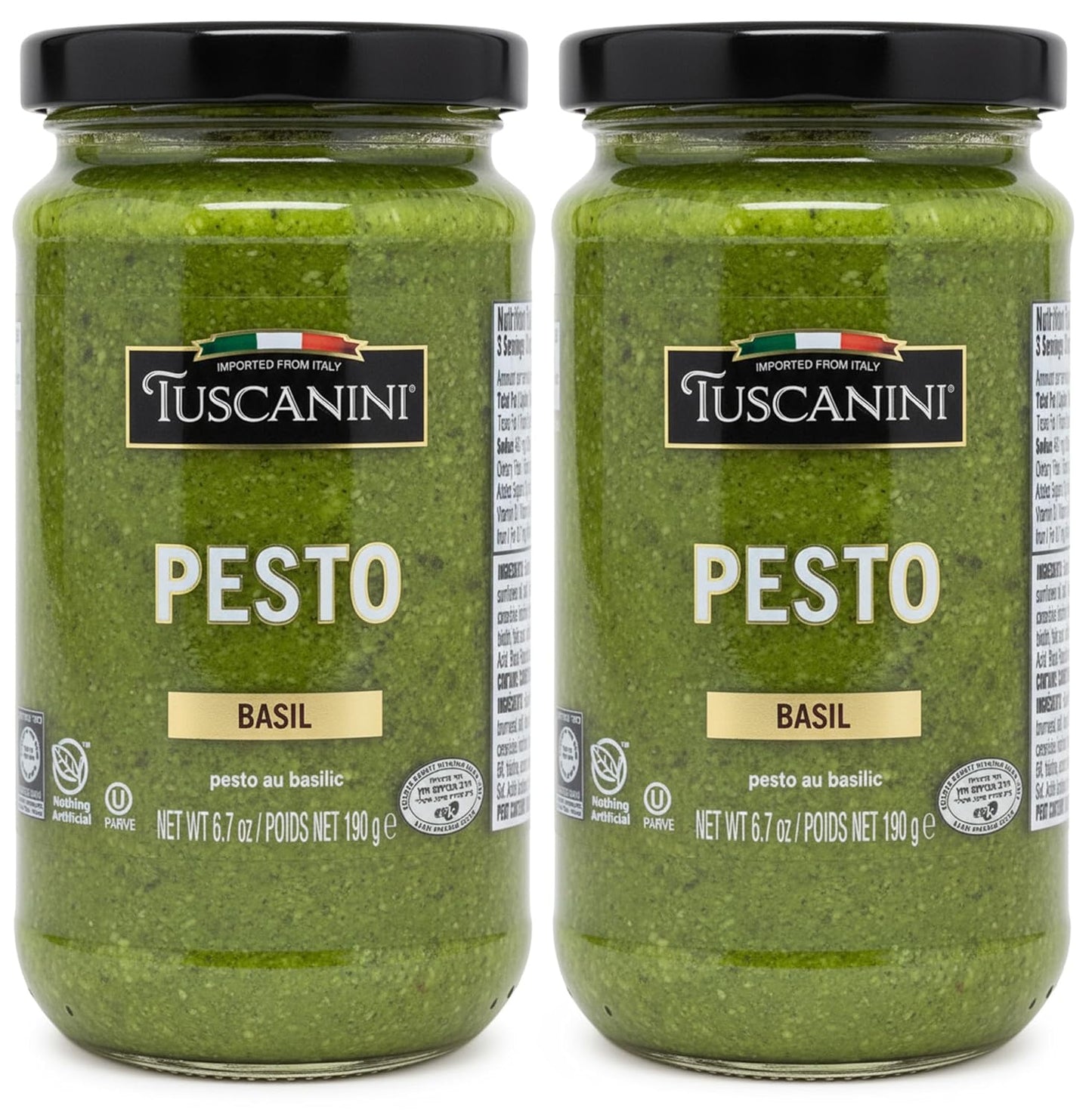 Tuscanini-Basil-Pesto,-6.7-oz-(2-Pack)-|-Italian-Dairy-Free-Gourmet-Sauce-1429