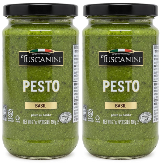 Tuscanini-Basil-Pesto,-6.7-oz-(2-Pack)-|-Italian-Dairy-Free-Gourmet-Sauce-1429