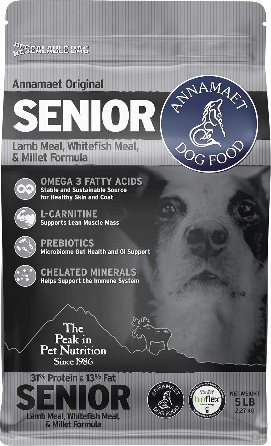 Annamaet-Original-Senior-Dry-Dog-Food,-(Lamb,-Whitefish-&-Millet),-5-lb-Bag---790