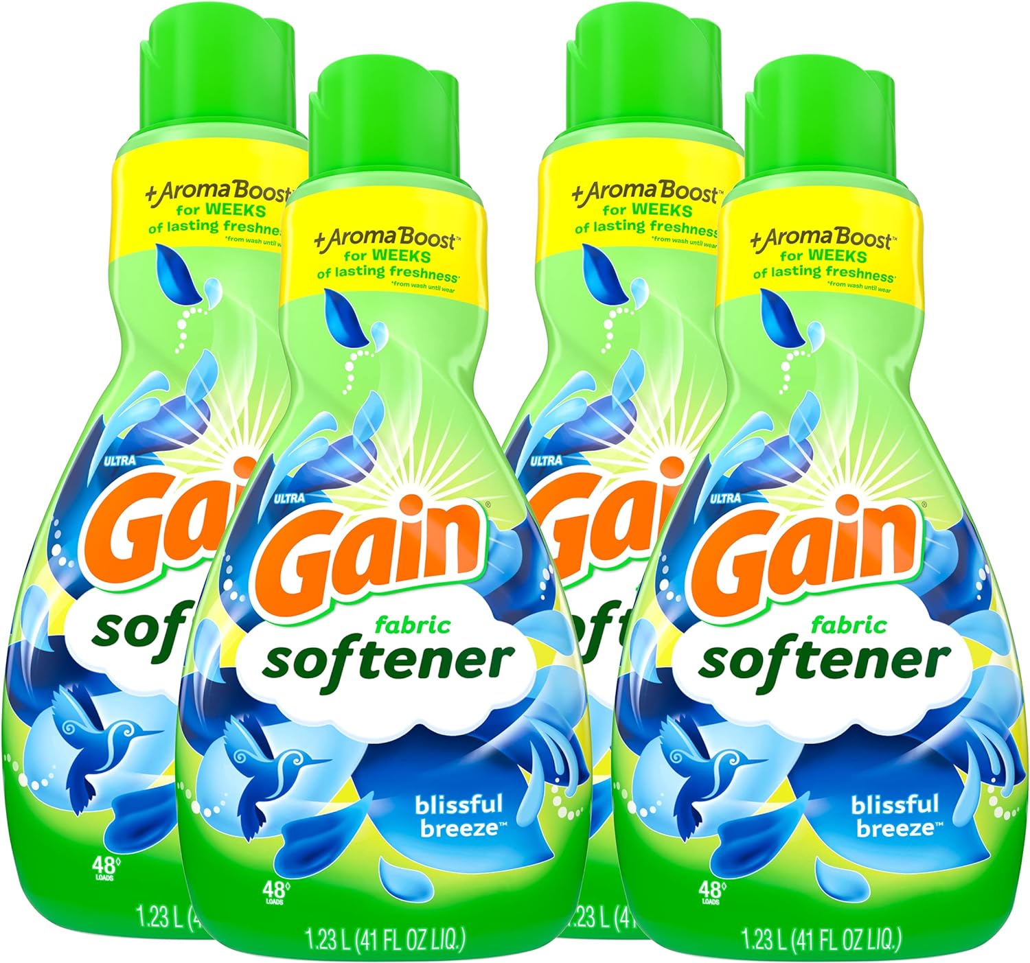 Gain-Laundry-Fabric-Softener-Liquid,-Blissful-Breeze,-48-Loads,-He-718