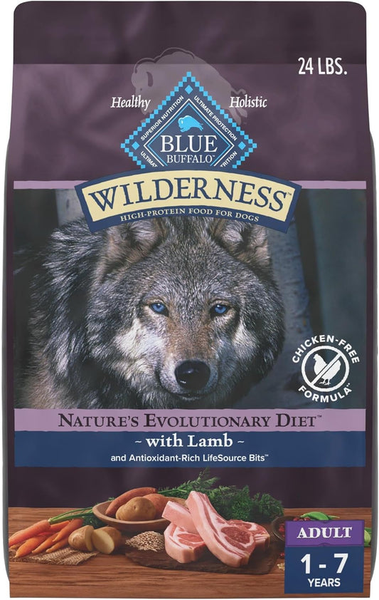 Blue-Buffalo-Wilderness-38-g-Protein,-Meat-Rich-Natural-Adult-Dry-Dog-Food,-336