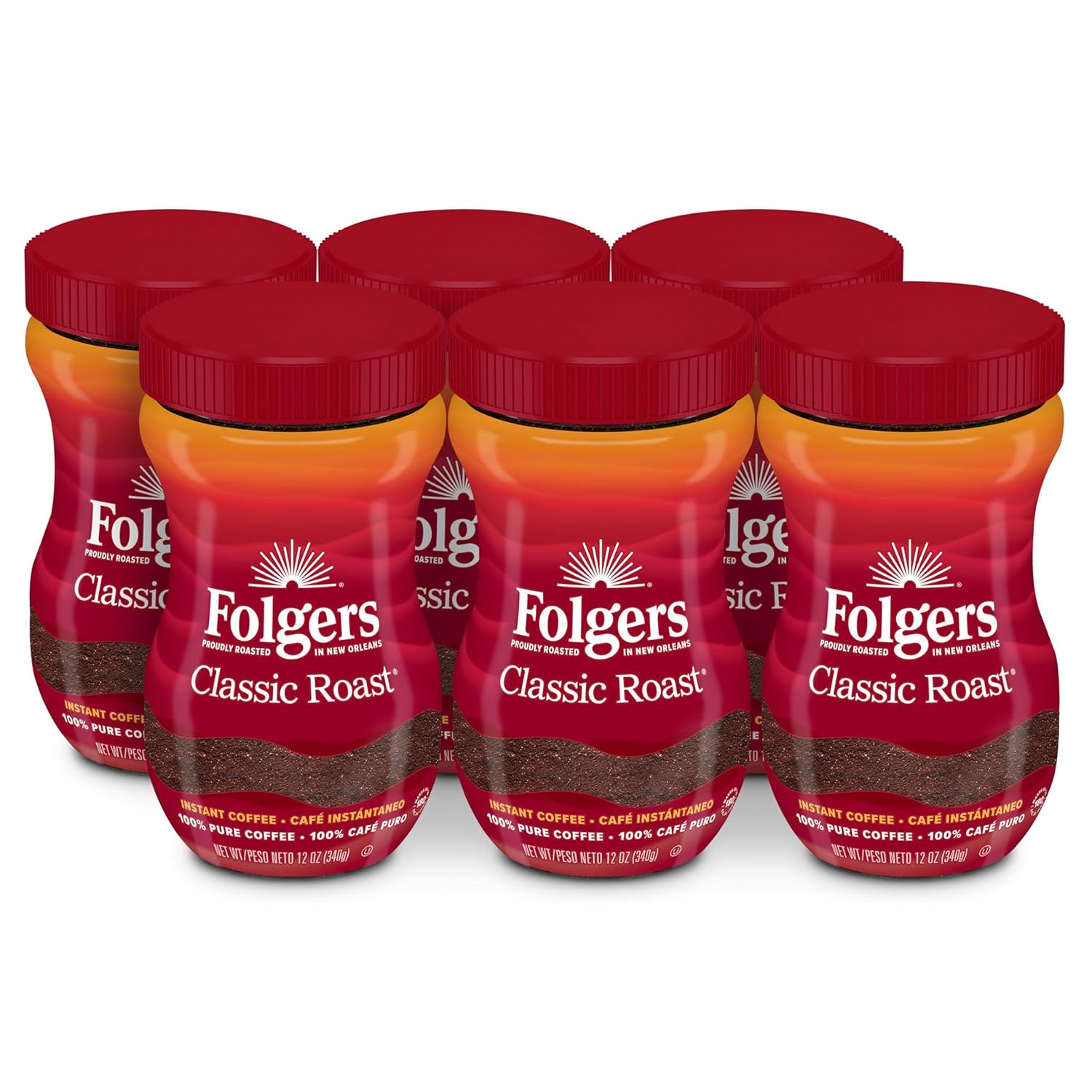 Folgers-Classic-Roast-Instant-Coffee,-12-Ounces-3928