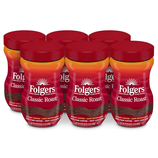 Folgers-Classic-Roast-Instant-Coffee,-12-Ounces-3928
