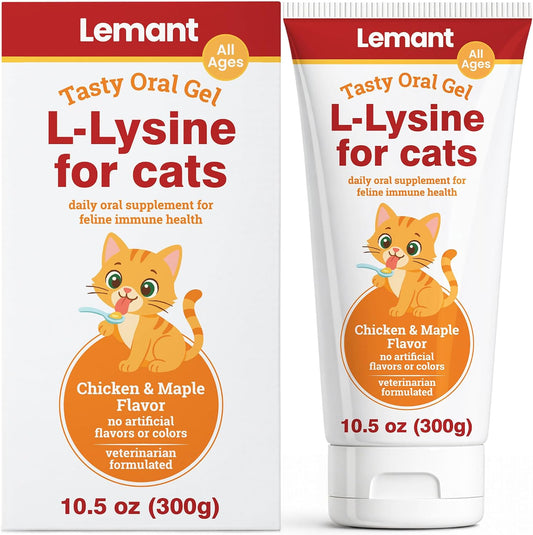 Natural-L-Lysine-for-Cats-(10.5-oz)-|-Tasty-Chicken-&-Maple-Flavored-Oral-320