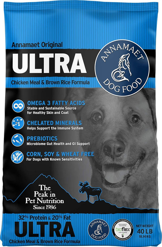 Annamaet-Original-Ultra-Formula-Dry-Dog-Food,-0.32-Protein-(Chicken-&-Brown-Rice),-907