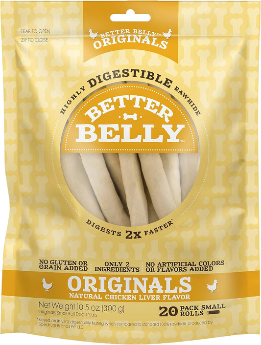 Better-Belly-Originals-Natural-Chicken-Liver-Flavor-Small-Rolls-20-Count,-Digestible-2791
