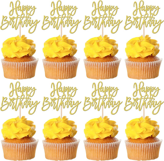 24-PCS-Happy-Birthday-Cupcake-Toppers-Glitter-3341