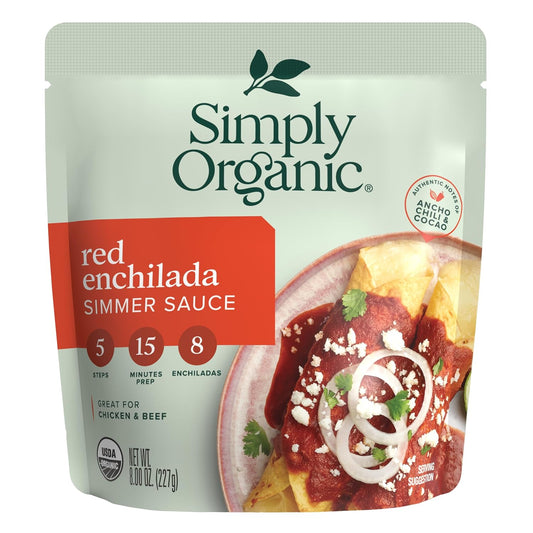 Simply-Organic-Red-Enchilada-Simmer-Sauce,-8-Ounce-Pouch,-For-Beef,-Cheese-537