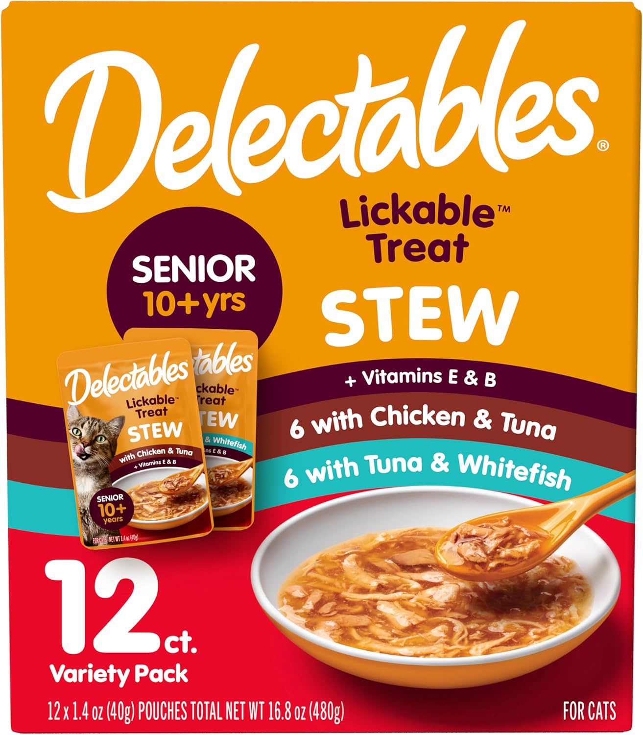 Delectables-Lickable-Treat-Stew-Senior-10+-Wet-Cat-Treat-with-Real-Chicken,-Food-Topper,-568