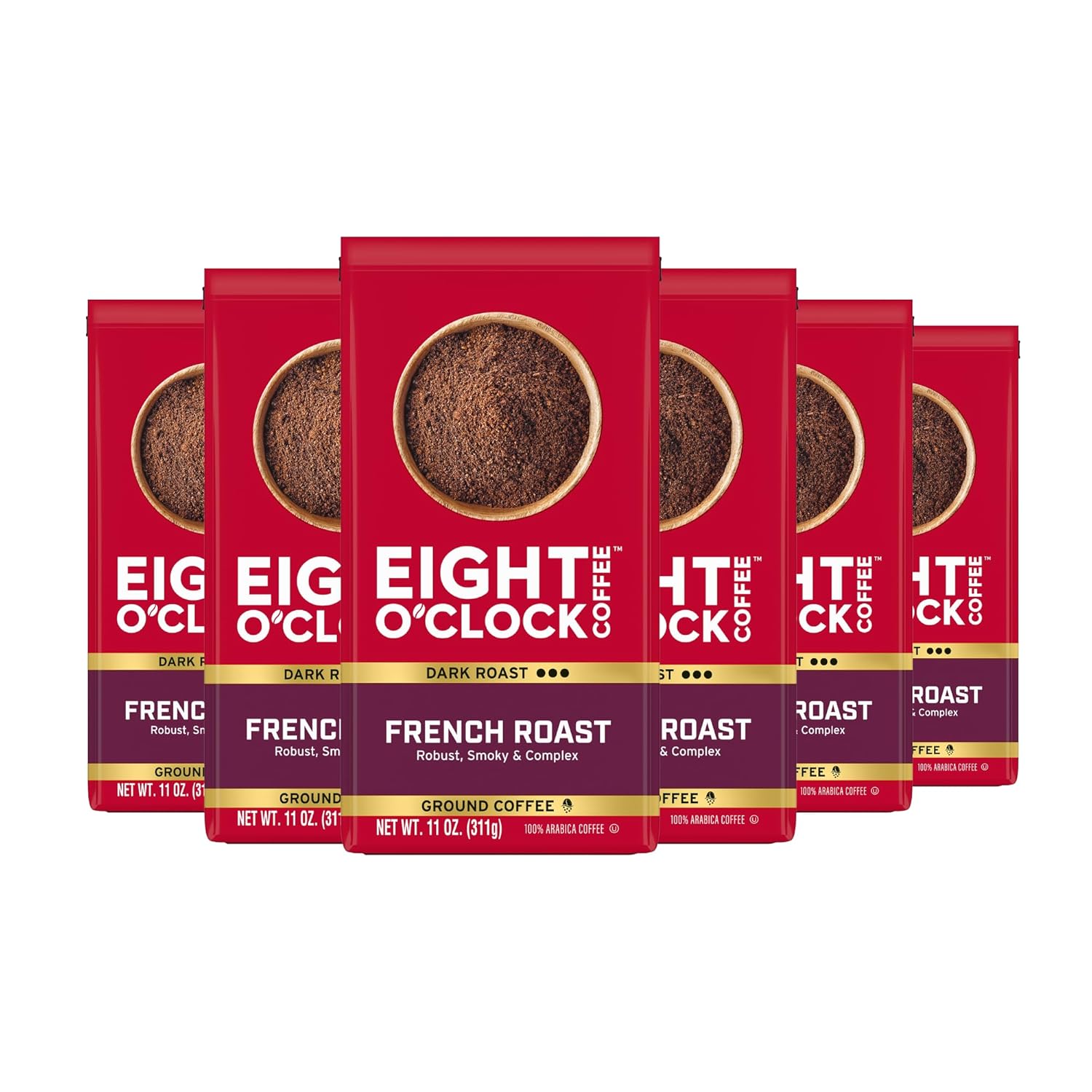 Eight-O'Clock-Coffee-French-Roast,-Dark-Roast-Ground-Coffee,-Robust,-Smoky-&-Complex,-773