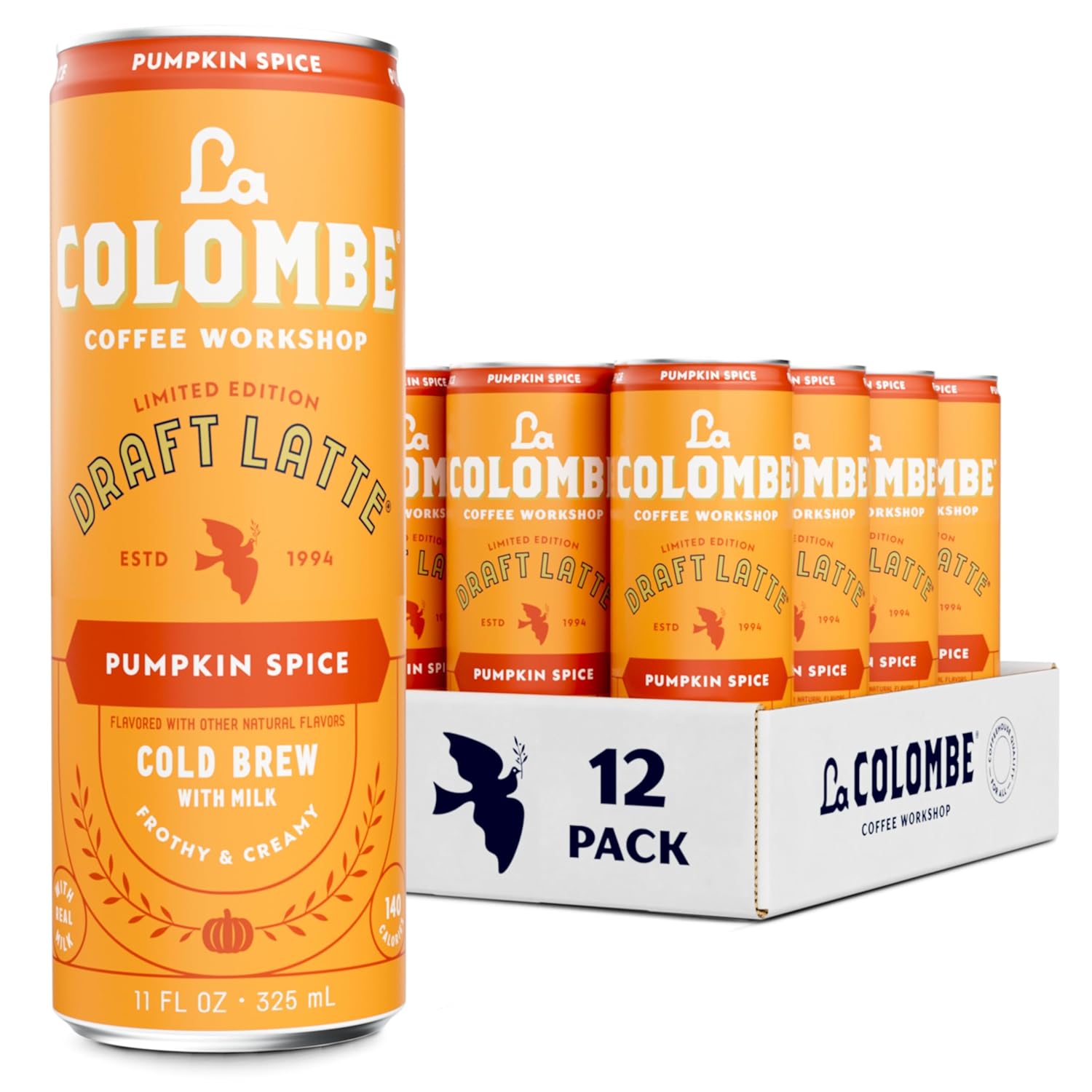 La-Colombe-Café,-Pumpkin-Spice-Latte,-latas-de-11-onzas-líquidas-de3069