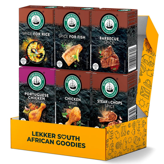 Seasoning-Spice-Set-6-Piece-Variety-Roberstons-Collection-from-South-Africa,-BBQ-322