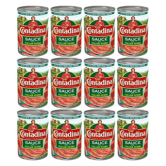 Contadina-Salsa-de-tomate-con-hierbas-italianas,-paquete-de-1035