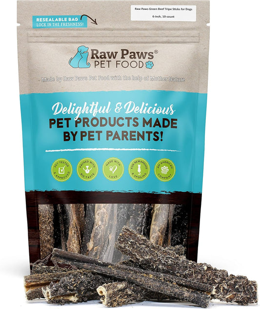 Raw-Paws-Green-Beef-Tripe-Sticks-for-Dogs---6-Inch-(10-Count)-Packed-356